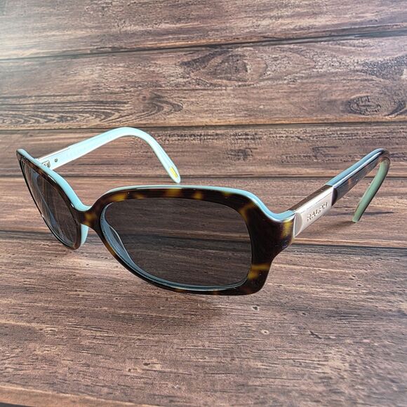 Ralph Lauren Women’s Sunglasses Tortoise Blue 58-16 135 FRAMES ONLY - Picture 3 of 8